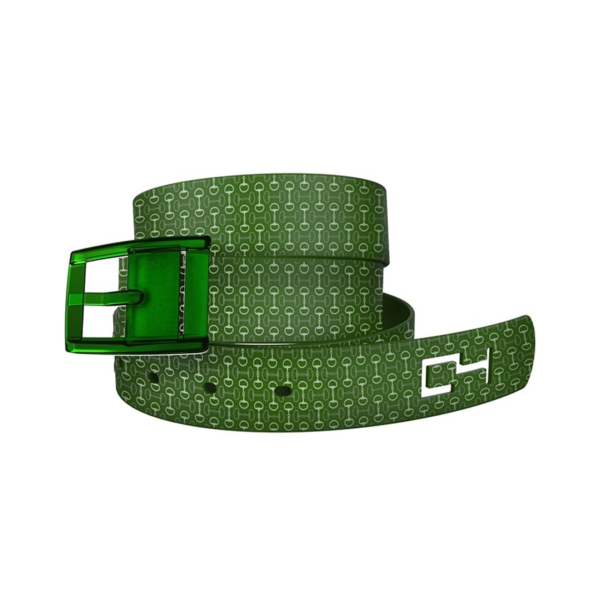 ceinture classic "petits mors vert"